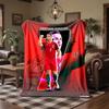 Cristiano Ronaldo Print Flannel Blanket Soft Warm Sofa Bed Throw Blanket For Home Office Bedroom