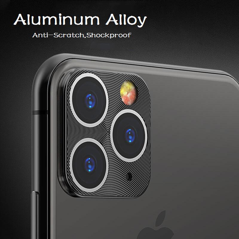 For IPhone 12 /13 Mini /13 Pro / 11 / 11 Pro / 11 Pro Max Full Cover Metal Rear Lens Protector Ring Camera Case for IPhone 12 13 Mini