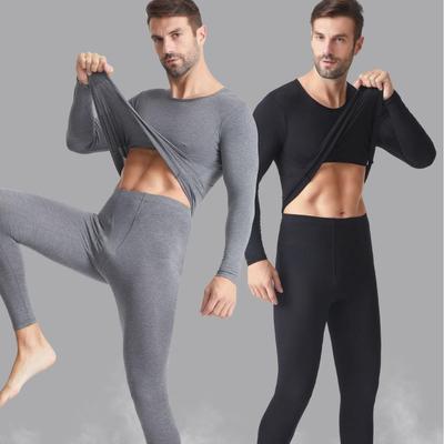 Set Lenjerie Termică Subțire pentru Bărbați, Caldă, de Toamnă: Top și pantaloni