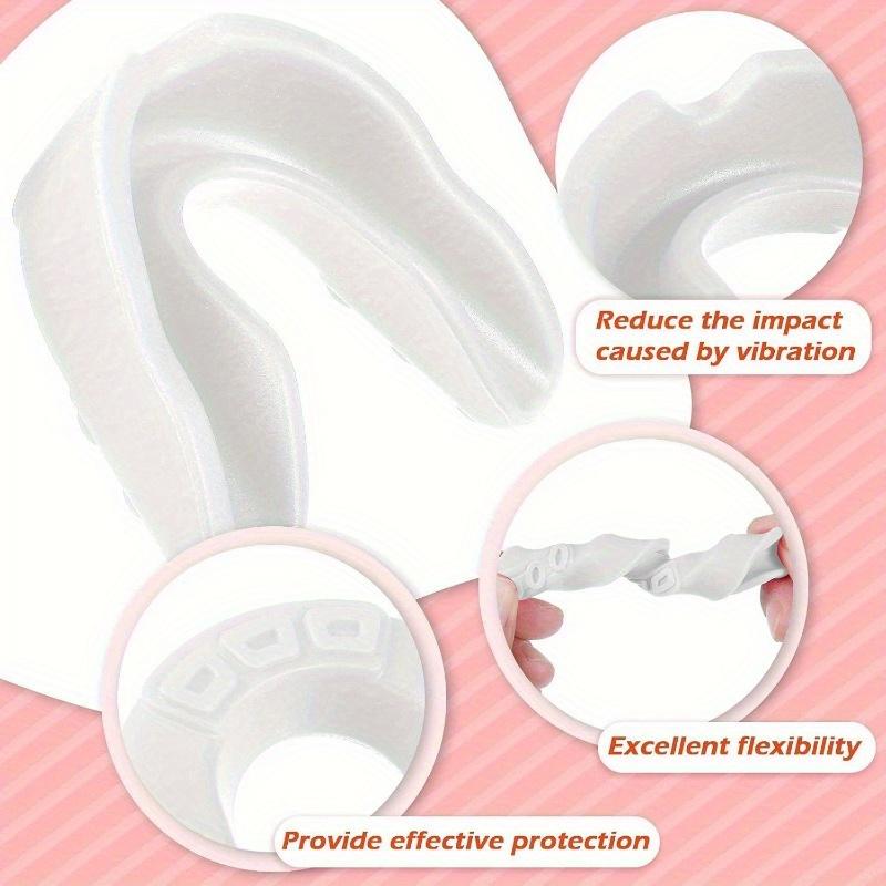 10pcs Silicone Sports Mouth Guards for Boxing, Basketball, Soccer, Hockey, Karate, Football - Protective Dental Mouth Protectors for Contact Sports