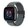Für Fitbit Versa 4 3 Sense 2 Armband Zubehör Ersatz Sport Nylon Schlaufe Armband correa Fitbit Versa4 Fallschirmschnur Geflochtenes Armband