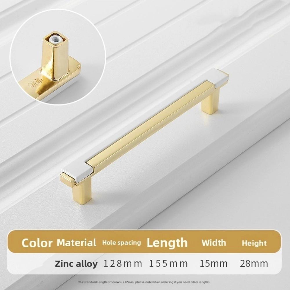 Double-colors Cabinet Pull Zinc Alloy Drawers Pull Nordic Kitchen Cabinets Handle Cabinet Hardware
