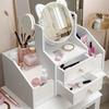 Draagbare Make-up Organizer met Ingebouwde Spiegel | Vrijstaand, Meerdere Vakken, Eenvoudige Montage, Cosmetica Opbergdoos voor Kaptafel, Gebruiksvriendelijk Ontwerp