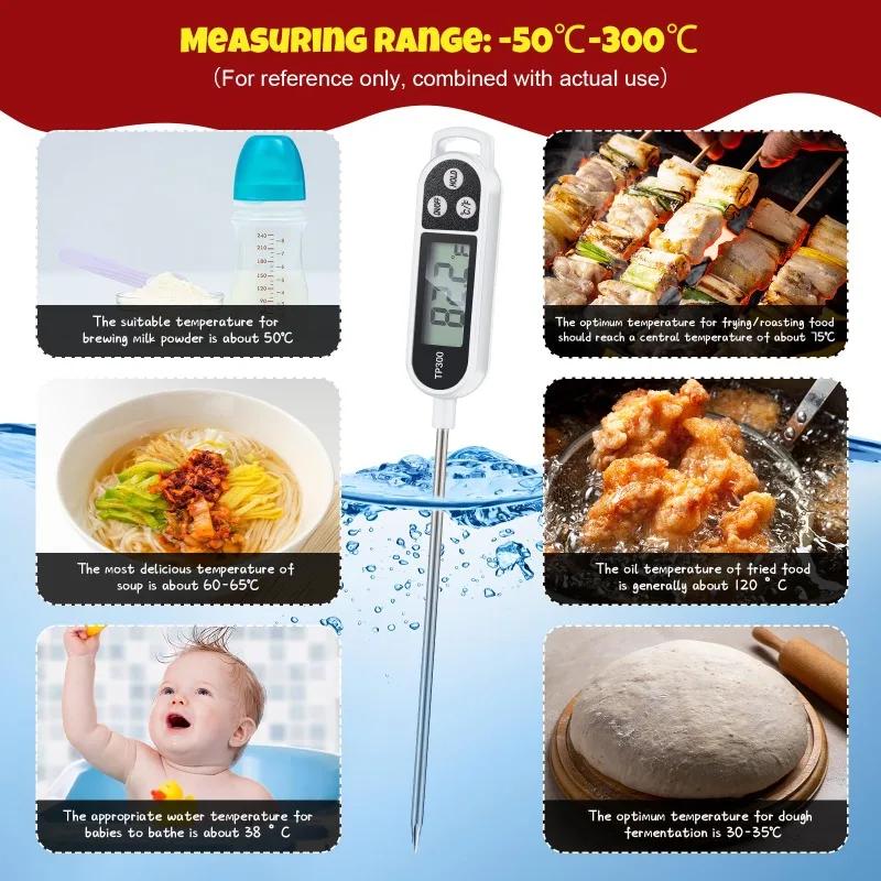 Food Thermometer TP300 Digital Kitchen Thermometer For Meat Cooking Food Probe BBQ Electronic Oven Kitchen Tools Portable