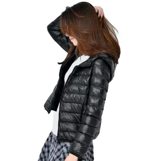 Cappotto invernale imbottito sottile cappuccio lunghezza media cerniera completa antivento taglie forti maniche lunghe tasche caldo abbigliamento quotidiano giacca di cotone