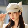 Spring and Autumn Japanese Cat Ear Beret Retro Casual Octopus Hat Windproof Warm Baseball Cap Variety Painter Hat New