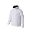Anta Training Series Duck Down Quick Warm Water Resistant Windproof Warm Hooded Puffer Jacket Unisex Outerwear White 172547903-1