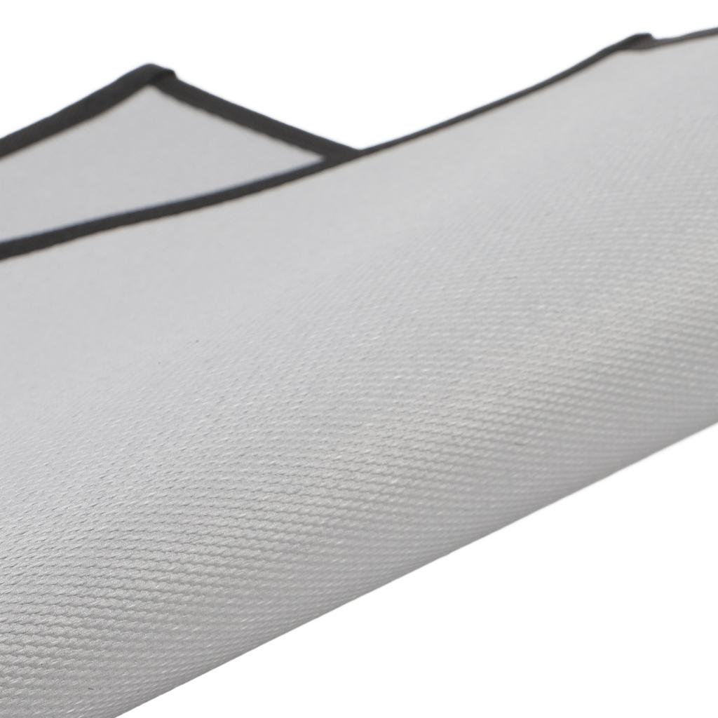 Fireproof Grill Pad Fiberglass Cloth Heat Resistant Foldable Square Fire Pit Mat for Patios Yards Gray M 60x53cm/23.62x20.87in