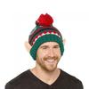 Unisex Adult Knitted Christmas Elf Bobble Hat