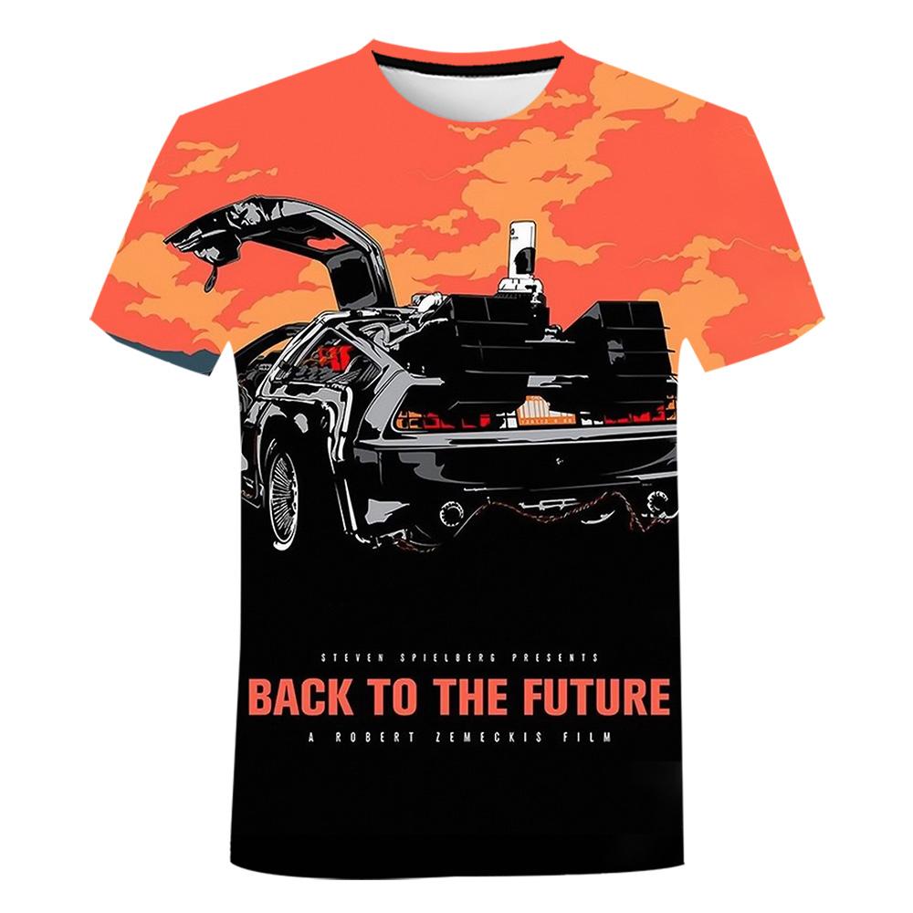 Back To The Future 3D Print T-shirts Kids Boys Hip Hop Tee Tops New Men Women Fashion Casual T Shirt Summer Men's T-shirt