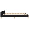 Vidaxl Bed Frame Without Mattress, Black, 160X200 Cm, Upholstered