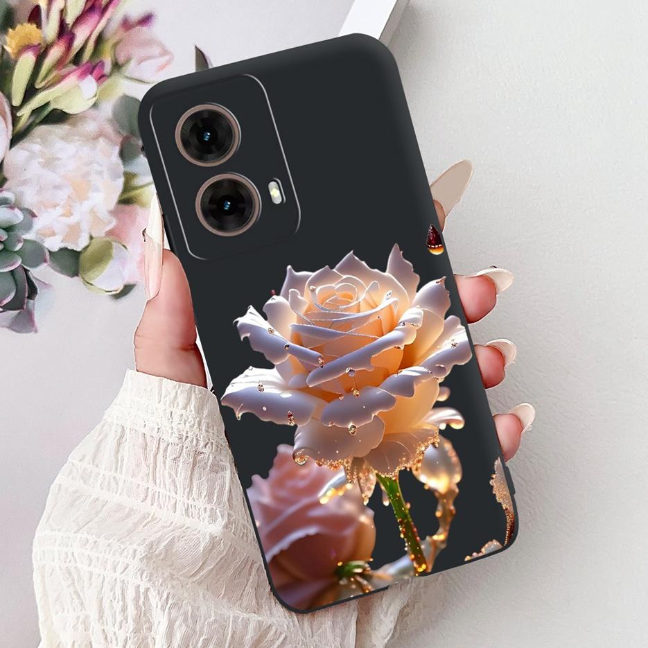For Motorola Moto G85 5G Case XT2427-3 Luxury Painted Cover Soft TPU Phone Case For Motorola Moto G35 G 55 MotoG55 MotoG85 Shell