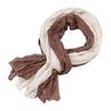 Unisex Shawl Scarf Gradient Color Versatile Wrinkled Long Scarf Autumn Winter Wind-Proof Cold-Resistant Shawl