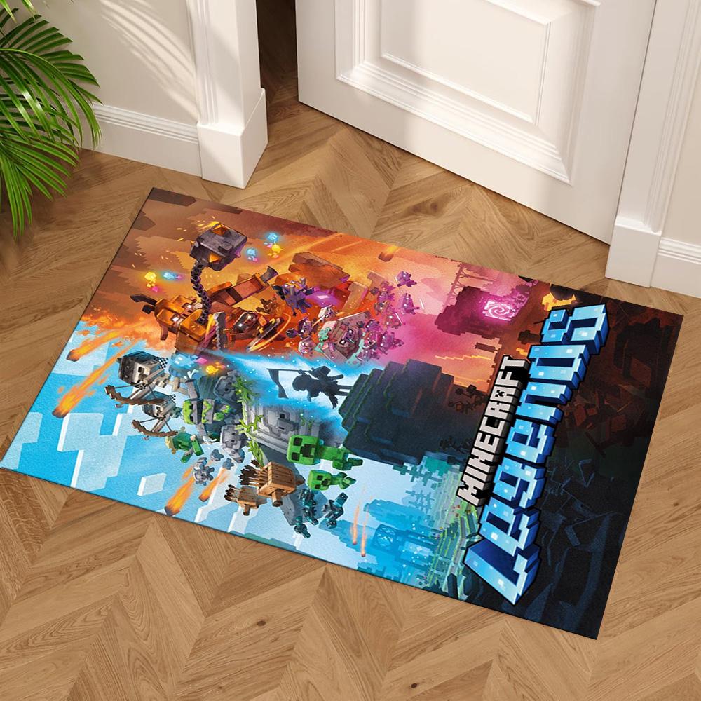 Minecraft Floor Mat Design for Bedrooms Kitchen Foyer Decorate Room Anti-slip Rug Anime Office Decor Wedding Party Gift