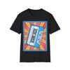 Stained Glass Cassette Tape T-Shirt, Graphic Music Tee, Unisex Regular Fit Top