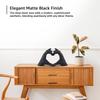 Artistic Hand Love Sculpture | A Heartfelt Expression of Connection | Adds Warmth to Any Décor – Pack of 1, Black