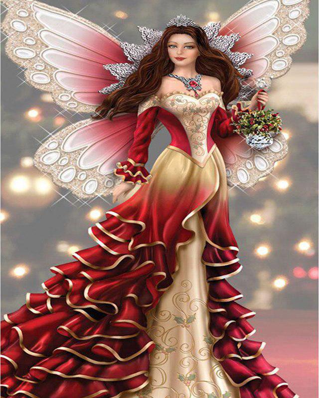 5D Diamond Painting Elves Full Round Drill Mosaic Diamond Embroidery Women Animal Dragon Cross Stitch Kits Home Decor Home Decor