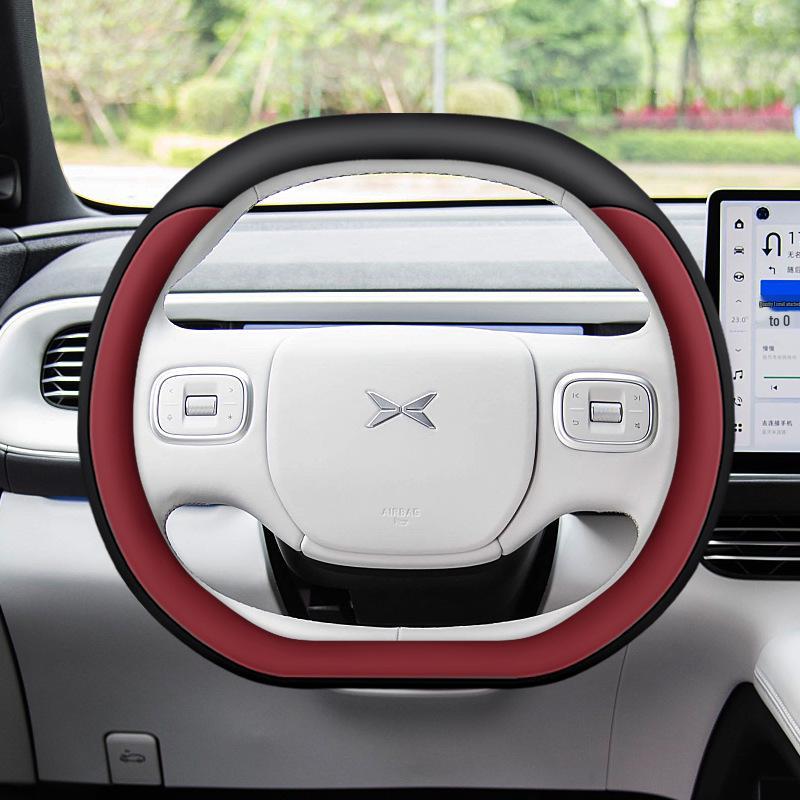 Compatible Nappa Leather Steering Wheel Covers for 24 XPeng G6 Models: X9, P7, P5, M03, G9, and G3 (hand-sewn Only).