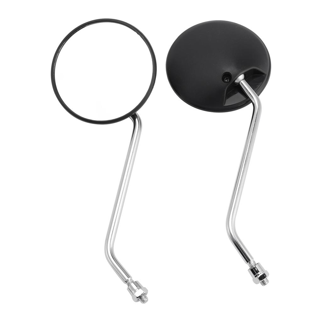 Universele Ronde Spiegels voor Scooter Bromfiets 8mm Rechtsom met Chroom Stuur STUKS