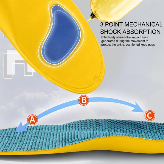 2 Pairs Orthotic Sports Insoles for Men and Women Arch Support Comfort Walking Insoles for Bunions Improve Posture