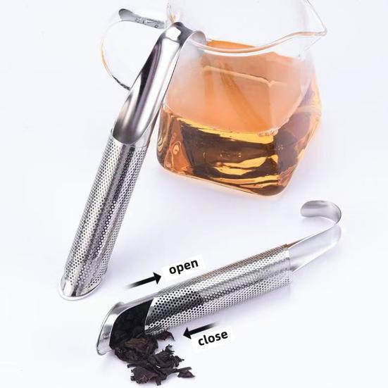 Tea Infuser Strainer Stainless Steel Bags Loose Leaf Filter with Hanging Hook Handle Multifunctional Tea Steeper for Tea Spices