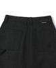 Vintril Sunday Fatigue Denim Long Skirt (Black)