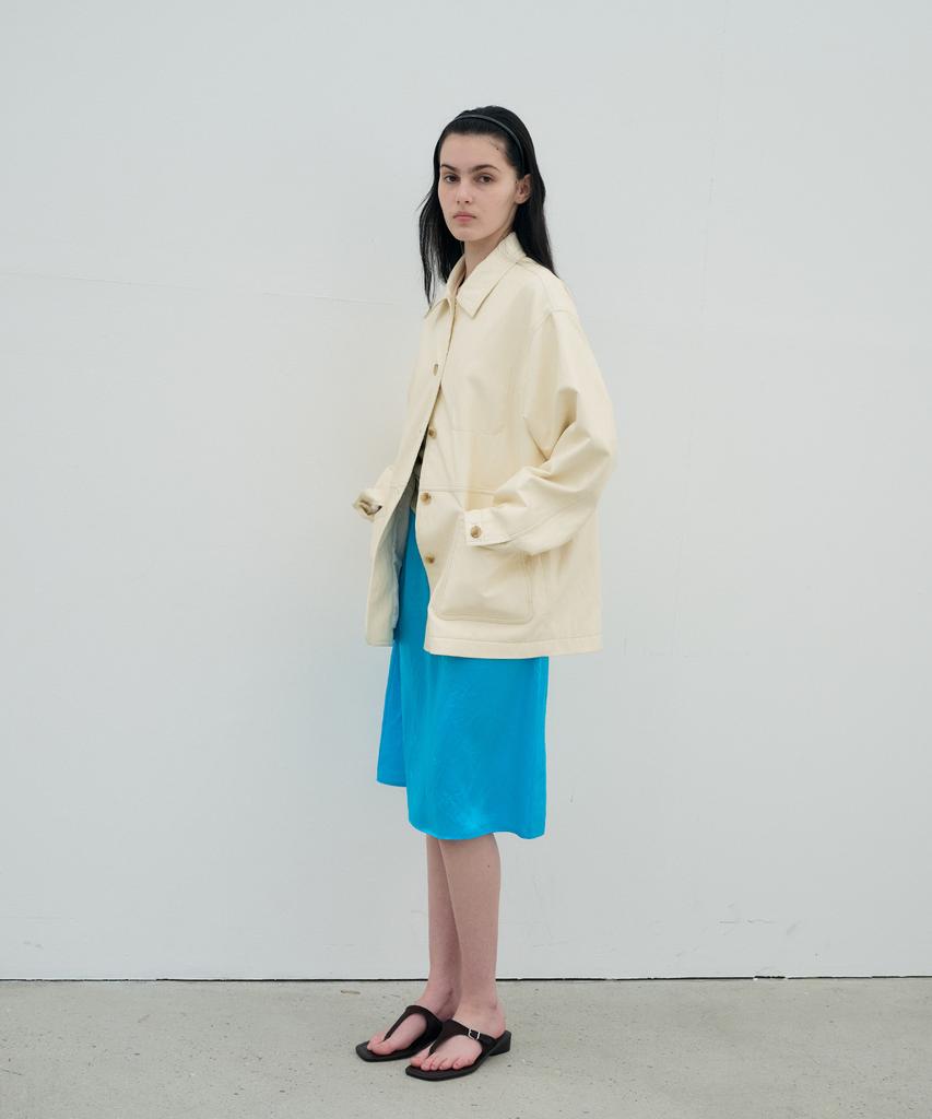 Jeonggamseutyudio Gloss Banding Skirt_3 Color
