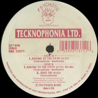 12inch Record TECKNOPHONIA LTD. - Raving To The Fifth HAL12371 Psychotic Recor 1993 US Dance & Electronica Used