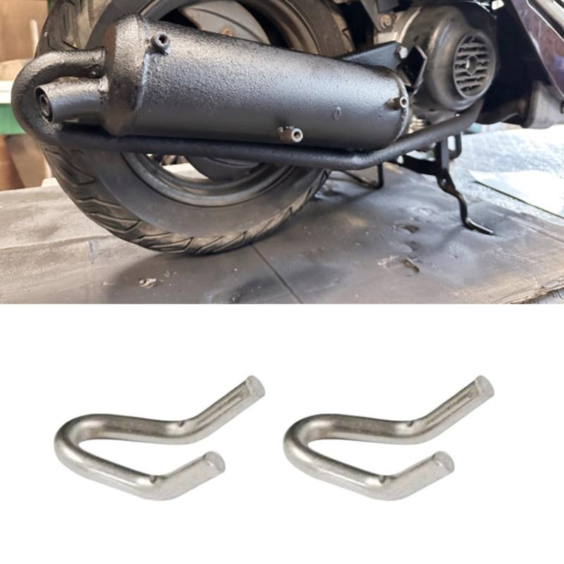 Motorcycle Pipe Spring Clip Stainless Steel Universal Connector Easy Installation Vibration Absorption Design