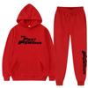 Nou în Set de hanorace Îmbrăcăminte Îmbrăcăminte sport Marca de modă Pulover imprimat cu litere Trening 2 piese Outfits pentru femei