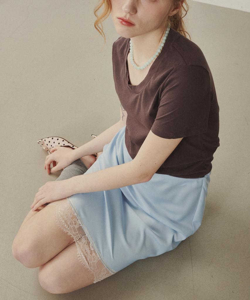 Melly And Rose Rose Lace Satin Skirt (314809)