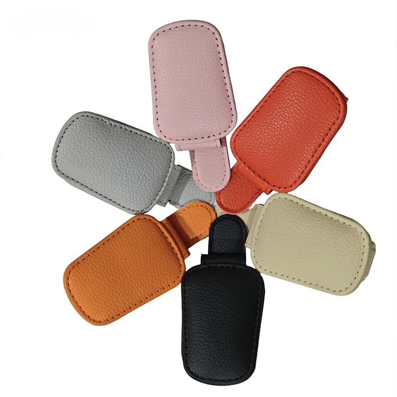 Car Sunglasses Clip Car Sunglasses Storage Rack Installed On The Car Visor Self-adhesive Sunglasses Holder Glasses Clamp