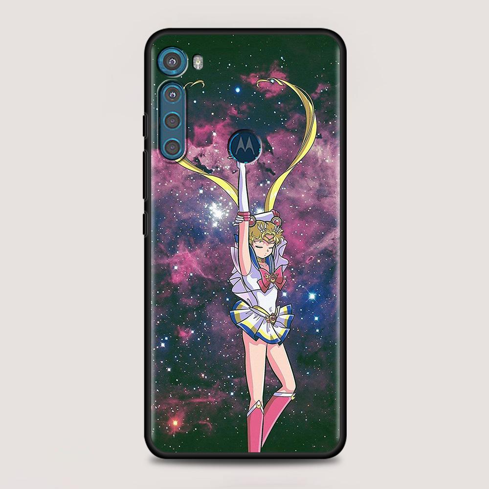 Anime Girl Magic girl für MOTOROLA One Fusion Fall für Moto G10 G9 G8 Plus Play Power One G20 G30 G40 G50 G60 Edge20 Telefon Shell