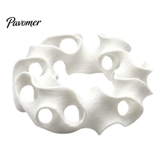 Freshwater Aquarium Decor 3D Printed Hideout Cave, Wavy Hollow Ring Fish Shrimp Shelter, Cave Breeding Hiding Hole Decor, Tank Ornament for