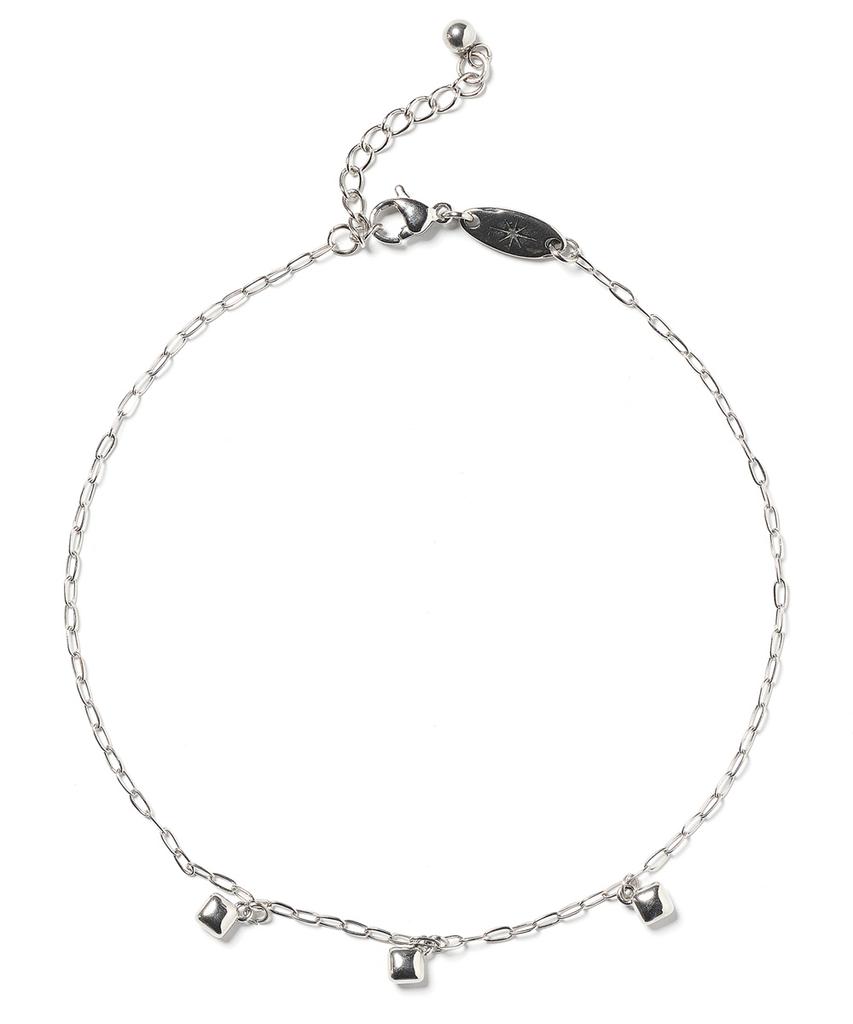 Polalita Square Drop Surgical Anklet (Plt-Ak-007_Sv)