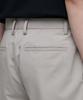 Musinsa Standard [Cooltandard] Hidden Elastic Waist Half Slacks [Light Beige]