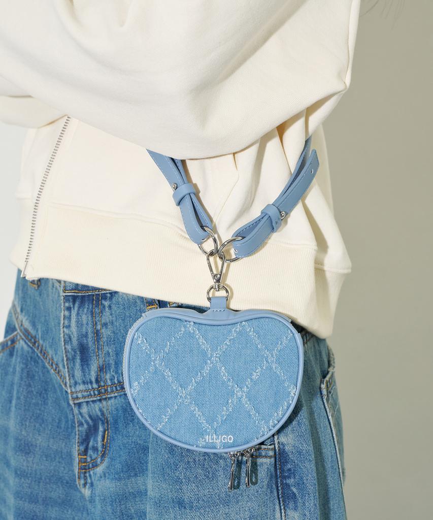 Illigo Apple Mini Card Bag Denim