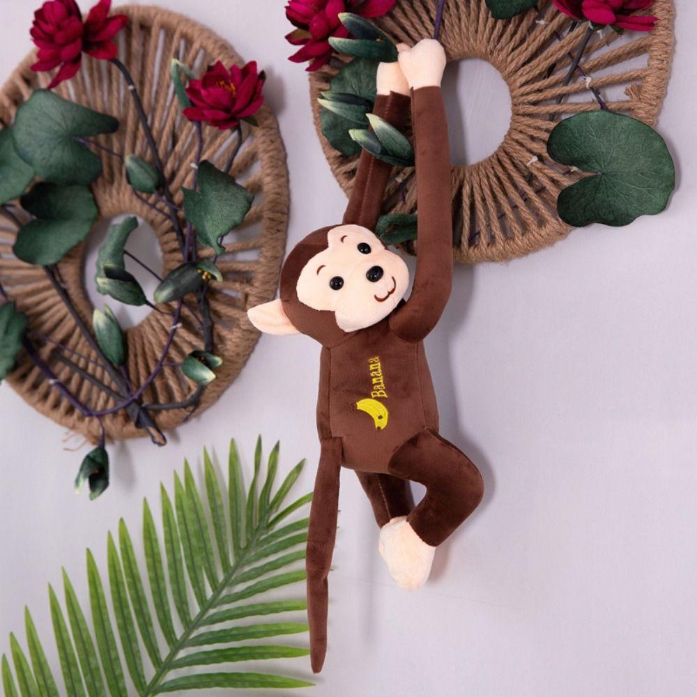Long-armed Hanging Monkey Plush Toy Plush Long Arm Tail Monkey Doll Monkey Pillow