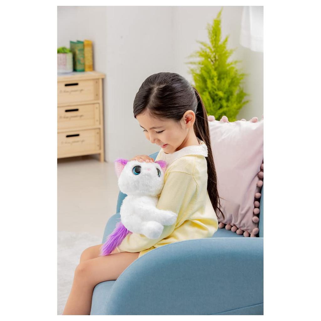 TAKARA TOMY "Hug & Cuddle! Kitten" Plush Companion Toy – Soft Interactive Pet, Ages 3+