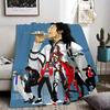 Klassische Singer M-Michael Jackson Decke Leicht 240g Flanelldecke Weich Hautfreundlich für Sommerkühlung