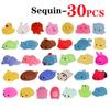 10/30/50 ks Kawaii Mochi Squishy hračky pomaly rastúce hračky na odbúranie stresu taška na darčeky k narodeninám párty darčeky pre deti balenie