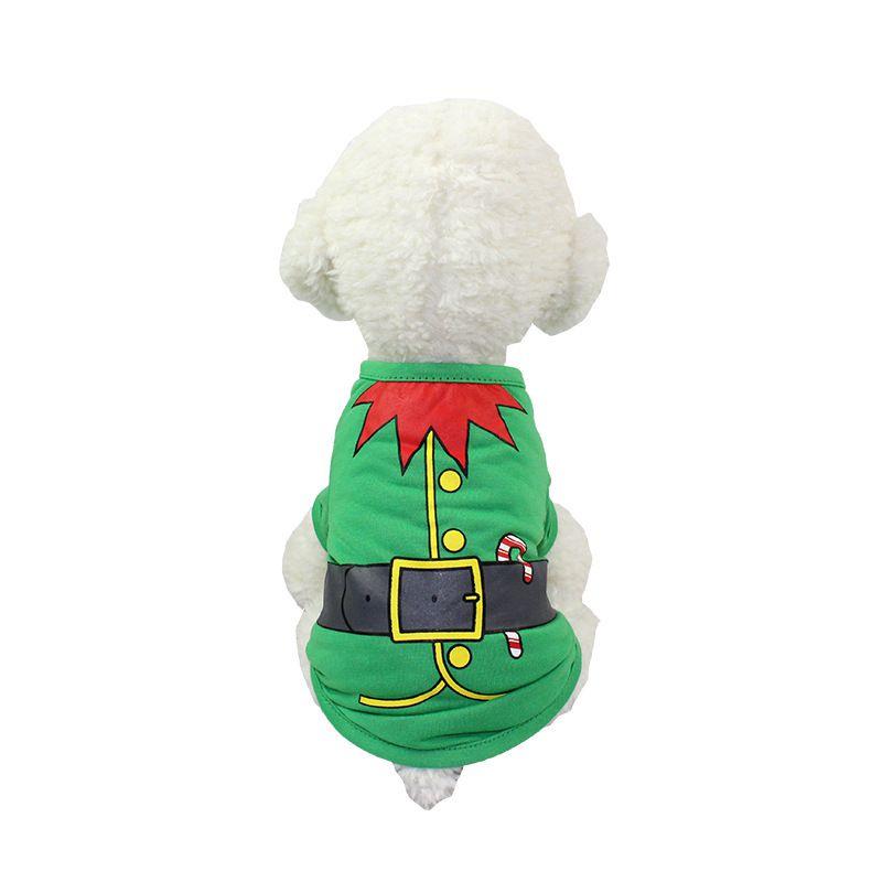 Festive Christmas Pet Clothes Dog Santa Sweater Shirt For Stylish Puppies And Cats