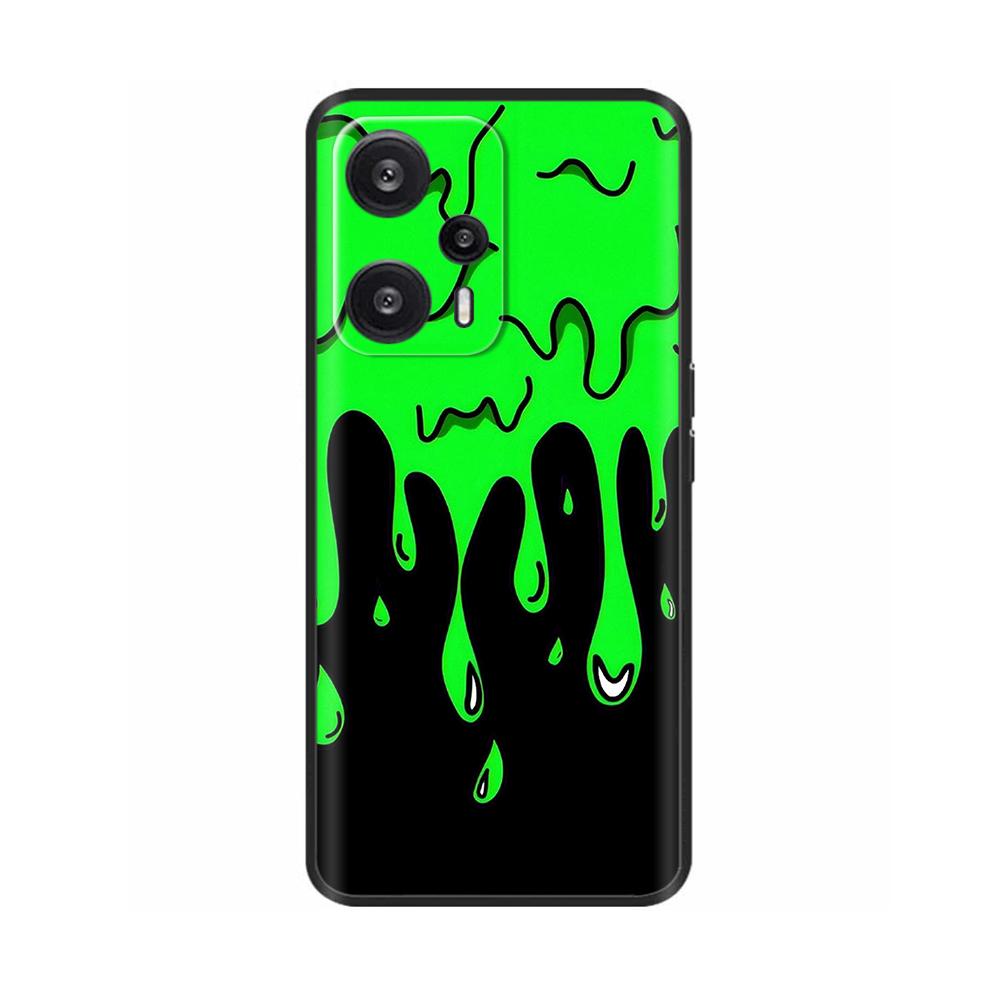 Para Xiaomi Poco F5 Pro Capa Flor Pintada Tampa Traseira Proteção Total Capa Macia para POCO F5 PocoF5 F5Pro Capas Carcaça de Telefone