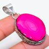 Pink Solar Quartz Handmade 925 Sterling Silver Gift Pendant 1.89" O3o00