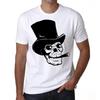 Heren Grafisch T-shirt Schedel Met Hoge Hoed En Sigaren Milieuvriendelijk Beperkte Editie