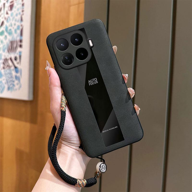 Voor Xiaomi 17T/17T Pro Hoesje Premium Yangba Leer Gelukswolk Gevlochten Armband Schokbestendige Cover Voor Xiaomi 17 T/17 T Pro
