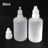 50 ml mini tukša plastmasas saspiežama šķidruma pilinātāja acu pilieni atkārtoti uzpildāma pudele