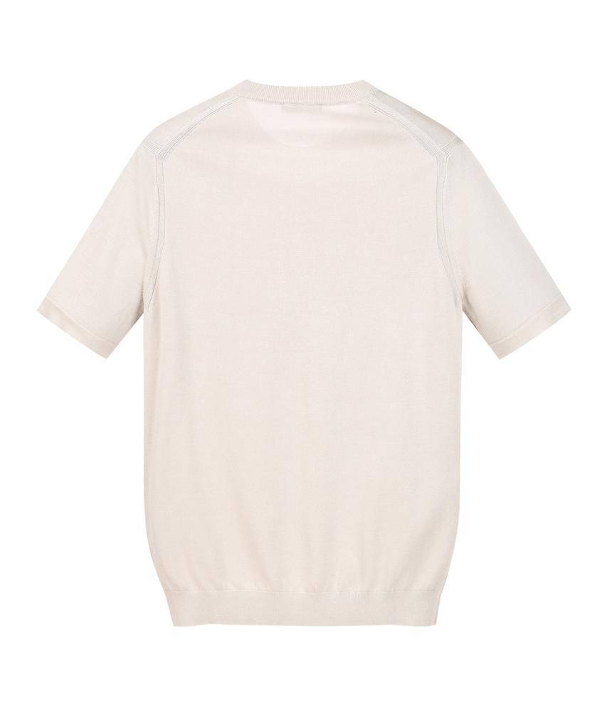 Jilseutyueoteunyuyogmaen Silk Blend Crew Neck Knit - Light Beige (Jnsw6B302I1)