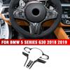Do BMW X3 Seria 5 G30 2018 Styl włókna węglowego ABS Wnętrze Nakładka na kierownicę Ramka przycisków Naklejka Dekoracja