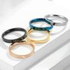 Minimalist 3MM Stainless Steel Stackable Ring with Neutral and Cool Style for Men and Women